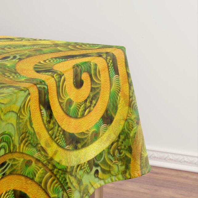 Mantel Poder de curación Espirales de oro verde + tus ide (In Situ)