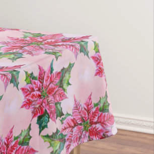 Mantel Poinsettia rosa