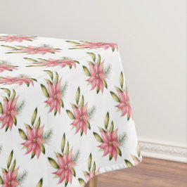 Mantel Poinsettias Tablecloth