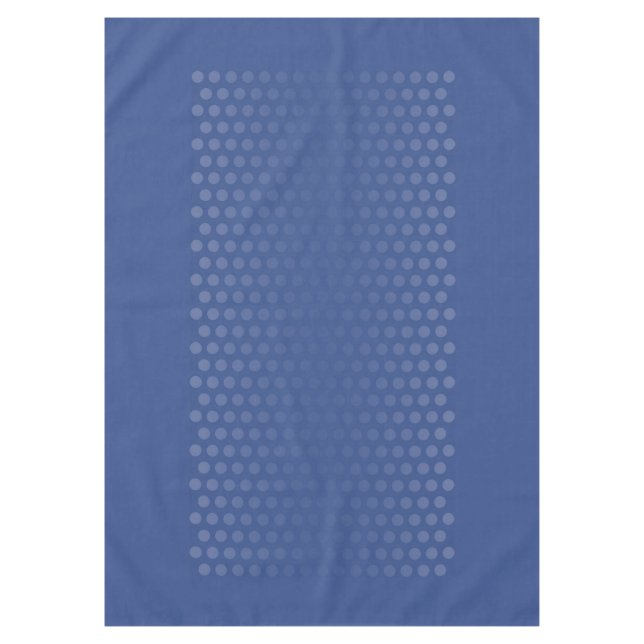 Mantel Polka puntos gradientes azul + tus ideas (Anverso)