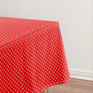 Mantel Polka rojo sí