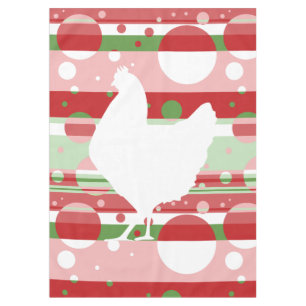 Mantel Pollo pop rosa y verde
