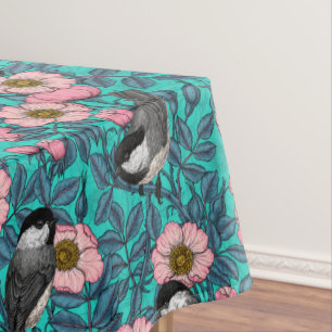 Mantel Pollos en rosa silvestre, rosa y azul