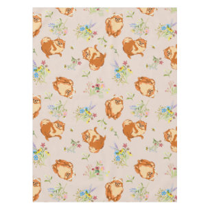 Mantel Pomerania floral Tablero de patrón rosado