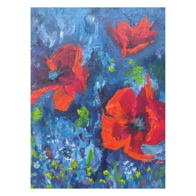 Mantel Poppies Alaskan Tablecloth (Anverso)