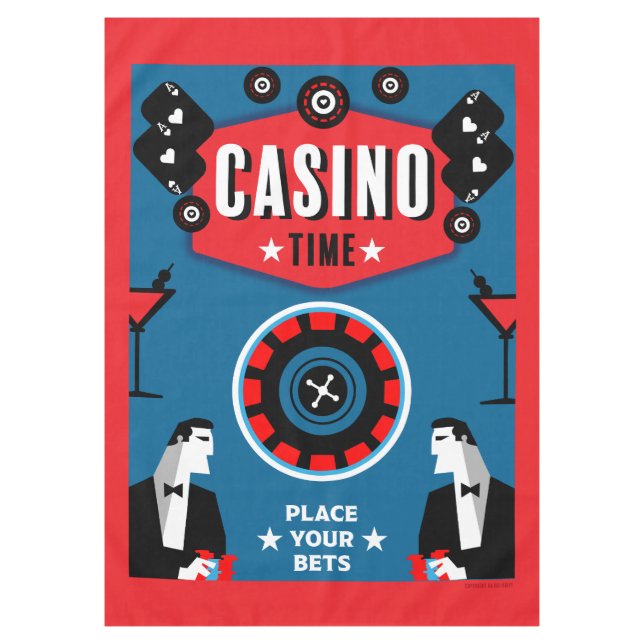 Mantel Póquer de Ruleta de Juego de Casino  (Anverso)