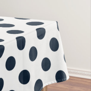 Mantel Pos de polka azul marino oscuro
