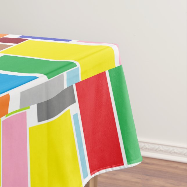 Mantel Positive Vibes Happy Colours Abstract Art Blocks (In Situ)