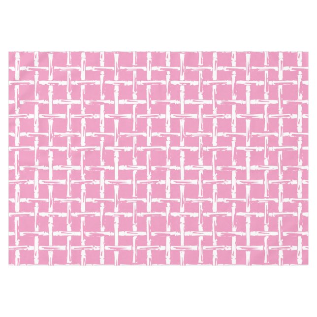 Mantel Preppy Bamboo – Pink Coastal Coordinate (Frente (Horizontal))