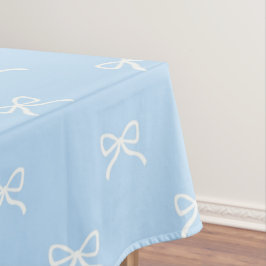 Mantel Preppy Elegant Blue Bow Pattern Spring & Summer