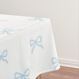 Mantel Preppy Elegant Blue Bow Pattern Spring & Summer