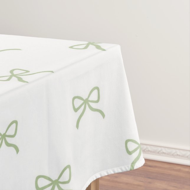 Mantel Preppy Girly Green Bow Pattern Spring & Summer  (In Situ)