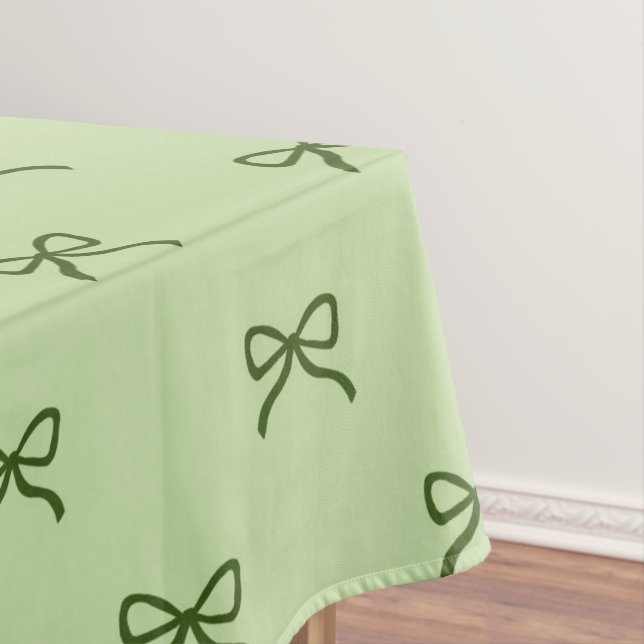 Mantel Preppy Girly Green Bow Pattern Spring & Summer  (In Situ)