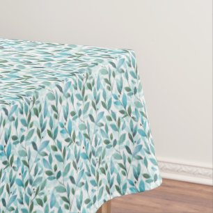 Mantel Primavera. Patrón floral de acuarela