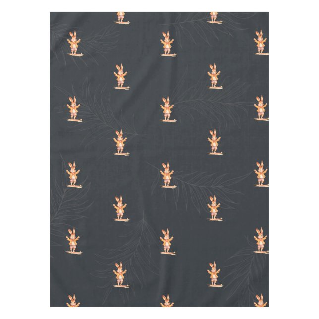 Mantel Primeras tarjetas de animales de cumpleaños (Anverso)