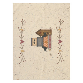 Mantel Primitive Faith Family Friends 52 X 70 Tablecloth