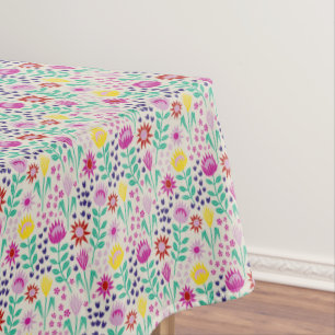 Mantel Protea Floral Block Print Millefleur Luces