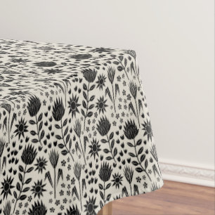 Mantel Protea Floral Block Print Millefleur Ropa negra