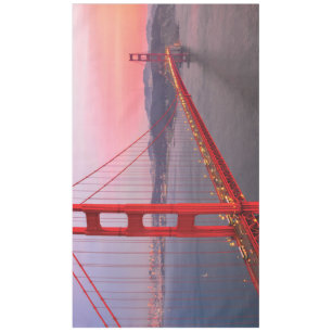 Mantel Puente de la puerta de oro tira almohada