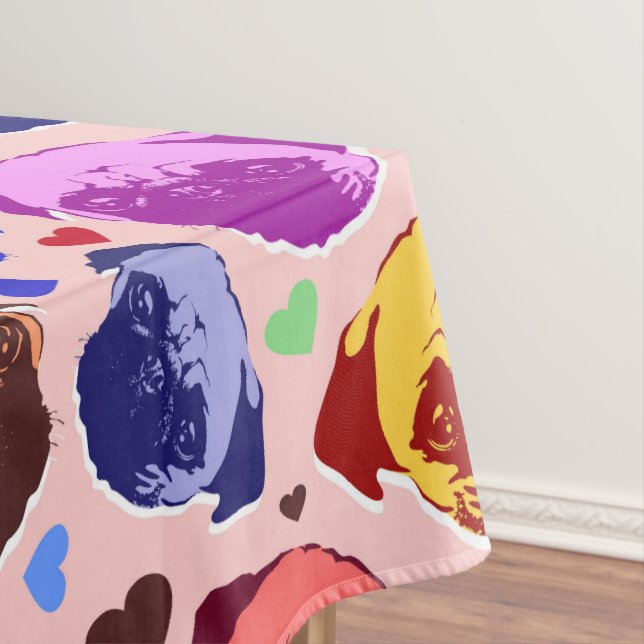 Mantel Pug Puppy Dog PopArt Retro Style (In Situ)