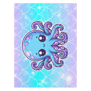 Mantel Pulpo azul lindo