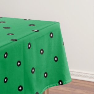 Mantel Punto blanco negro verde irlandés - fondo cambiabl