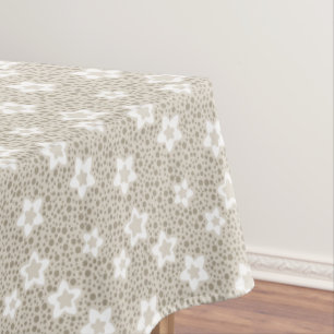 Mantel Punto de polka pekinés retro con estrellas y flore