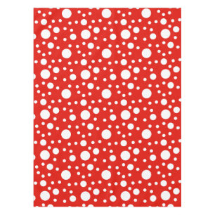 Mantel Punto de puntos del Polka Blanco Rojo