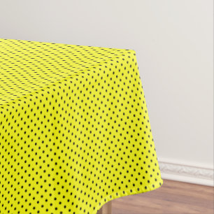 Mantel Punto negro de polka amarillo