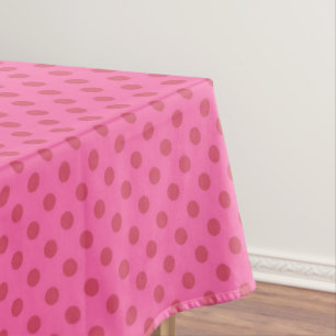 Mantel Punto polka rosa, retro, rosa