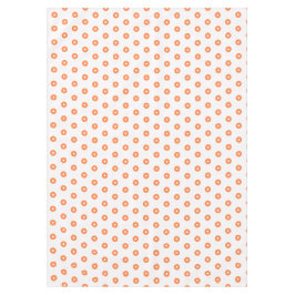 Mantel Puntos blancos naranja quemado
