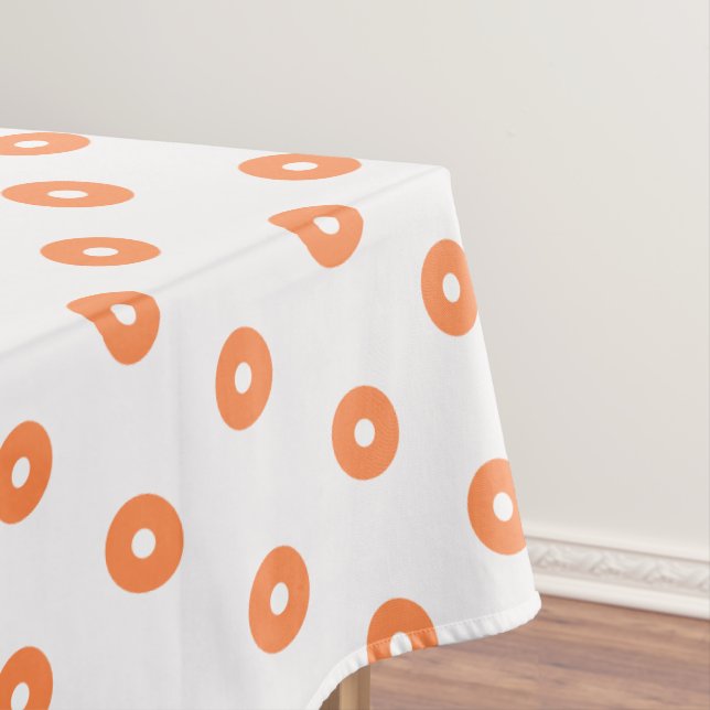 Mantel Puntos blancos naranja quemado (In Situ)