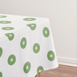 Mantel Puntos blancos y verdes