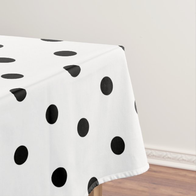 Mantel Puntos clásicos de la polca negra blanca (In Situ)
