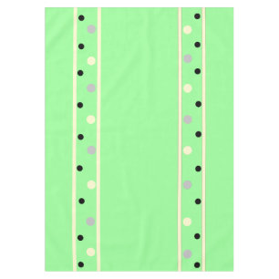Mantel Puntos de menta verde crema gris
