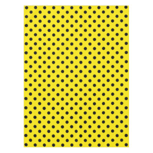 Mantel Puntos de polka amarillos y negros