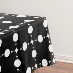 Mantel Puntos de Polka Blanco, Patrón De Punto De Polka,