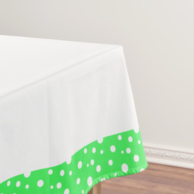 Mantel Puntos de polka blanco y limón (In Situ)