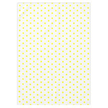 Puntos de Polka de limón blanco amarillo