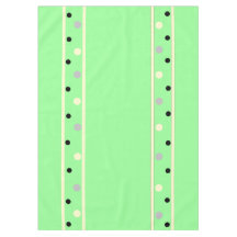 Puntos de Polka Gris de Crema Verde Mint