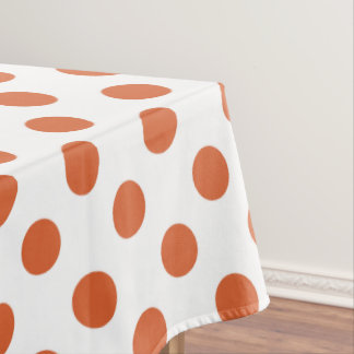 Mantel Puntos de polka naranja quemados
