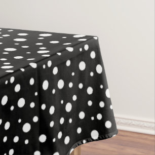 Mantel Puntos de polka negros y blancos