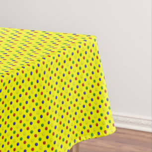Mantel PUNTOS DE POLKA PRIMARIO AMARILLO-52x70 TABLECLOTH