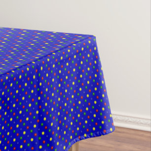 Mantel PUNTOS DE POLKA PRIMARIO BLUE-52x70 TABLECLOTH