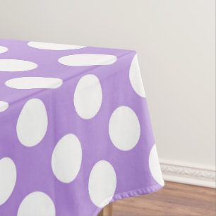 Mantel Puntos de Polka Púrpura, Patrón De Punto De Polka,