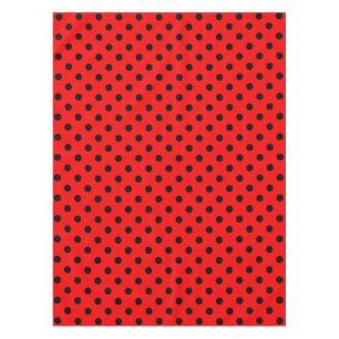 Mantel Puntos de Polka Rojo y Negro