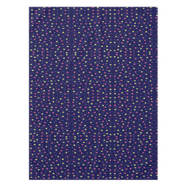 Mantel Puntos de polka rosados y amarillos sobre azul mar