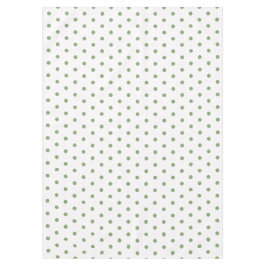 Mantel Puntos de Polka Verde Blanco