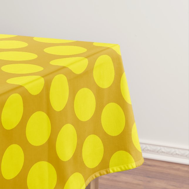 Mantel Puntos modernos de la polca | Elegante Amarillo mo (In Situ)