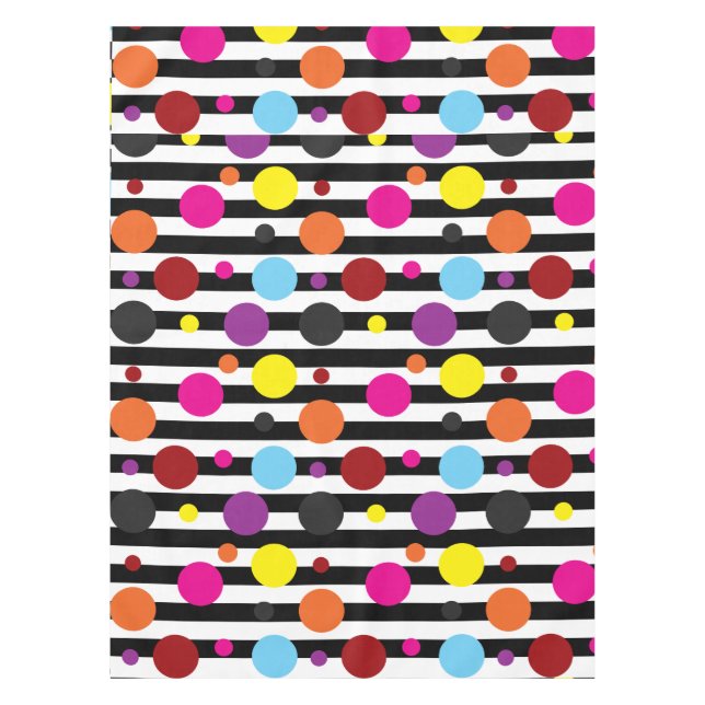 Mantel Puntos Y Rayas (Anverso)